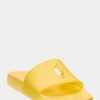 Pantuflas Ralph Lauren Big Pony amarillas para mujer Pantuflas Ralph Lauren Big Pony amarillas para mujer