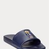 Pantuflas Ralph Lauren Polo Bear para hombre en color azul marino