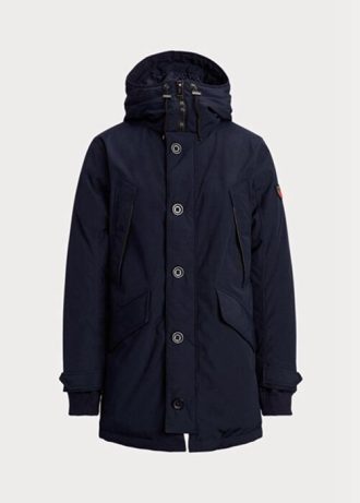 Parkas de plumón impermeables Ralph Lauren para hombre en azul marino