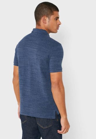 Polos básicos de malla Ralph Lauren azules para hombre
