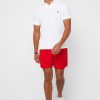 Polos básicos de malla Ralph Lauren blancos para hombre Polos básicos de malla Ralph Lauren blancos para hombre