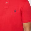 Polos básicos de malla Ralph Lauren rojos para hombre Polos básicos de malla Ralph Lauren rojos para hombre