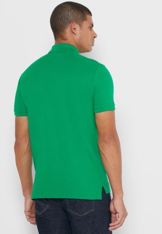 Polos básicos de malla Ralph Lauren verdes para hombre