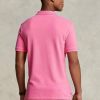 Polos de malla entallados personalizados Ralph Lauren para hombre en color rosa Polos de malla entallados personalizados Ralph Lauren para hombre en color rosa