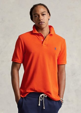 Polos de malla icónicos de Ralph Lauren para hombre en color naranja Polos de malla icónicos de Ralph Lauren para hombre en color naranja