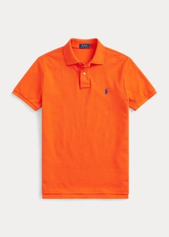 Polos de malla icónicos de Ralph Lauren para hombre en color naranja Polos de malla icónicos de Ralph Lauren para hombre en color naranja