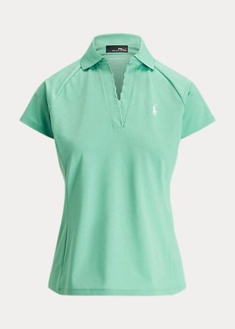 Polos de piqué entallados Ralph Lauren verdes para mujer