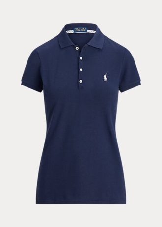 Polos Ralph Lauren de alto rendimiento con corte entallado para mujer en color azul marino