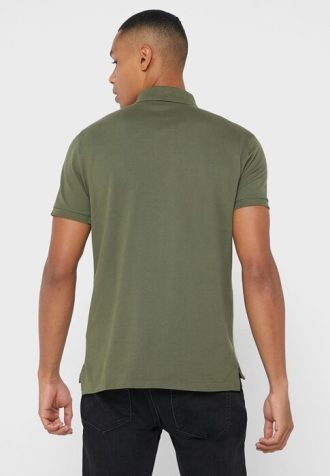 Polos Ralph Lauren de corte entallado personalizados para hombre, color verde