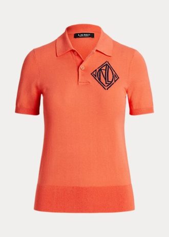 Polos Ralph Lauren de jersey naranja para mujer