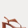 Sandalias de piel abatanada Ralph Lauren Westcott II para mujer en color marrón Sandalias de piel abatanada Ralph Lauren Westcott II para mujer en color marrón