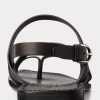 Sandalias negras de piel de becerro Carlion de Ralph Lauren para hombre