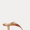 Sandalias Ralph Lauren Delancie Welington de ante de becerro para mujer en color marrón Sandalias Ralph Lauren Delancie Welington de ante de becerro para mujer en color marrón