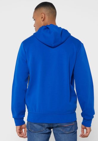 Sudadera con capucha azul Ralph Lauren Essential para hombre