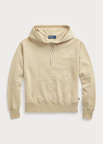 Sudadera con capucha de algodón Ralph Lauren para mujer en color caqui