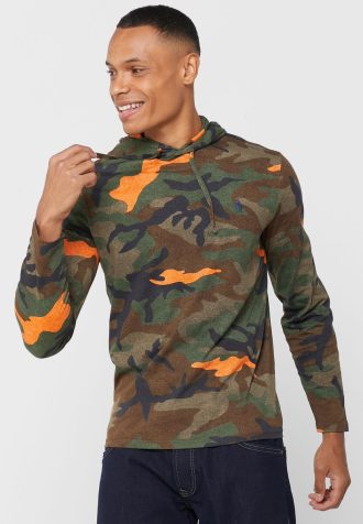 Sudadera con capucha de camuflaje multicolor Ralph Lauren para hombre