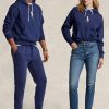 Sudadera con capucha de polar Ralph Lauren Pink Pony para hombre, color azul marino Sudadera con capucha de polar Ralph Lauren Pink Pony para hombre, color azul marino