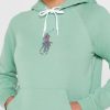 Sudadera con capucha de punto con detalle de bolsillo de Ralph Lauren para mujer, color verde Sudadera con capucha de punto con detalle de bolsillo de Ralph Lauren para mujer, color verde