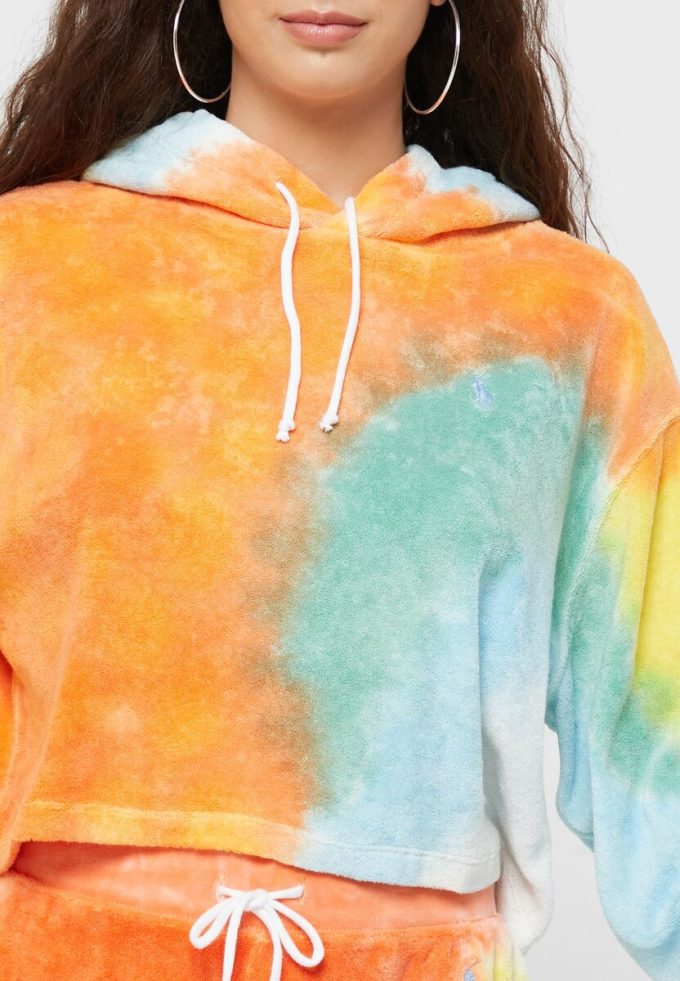 Sudadera con capucha de punto Ralph Lauren multicolor para mujer Sudadera con capucha de punto Ralph Lauren multicolor para mujer