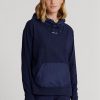Sudadera con capucha híbrida de jersey Ralph Lauren GolfLogo para mujer en azul marino Sudadera con capucha híbrida de jersey Ralph Lauren GolfLogo para mujer en azul marino