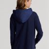 Sudadera con capucha híbrida de jersey Ralph Lauren GolfLogo para mujer en azul marino Sudadera con capucha híbrida de jersey Ralph Lauren GolfLogo para mujer en azul marino