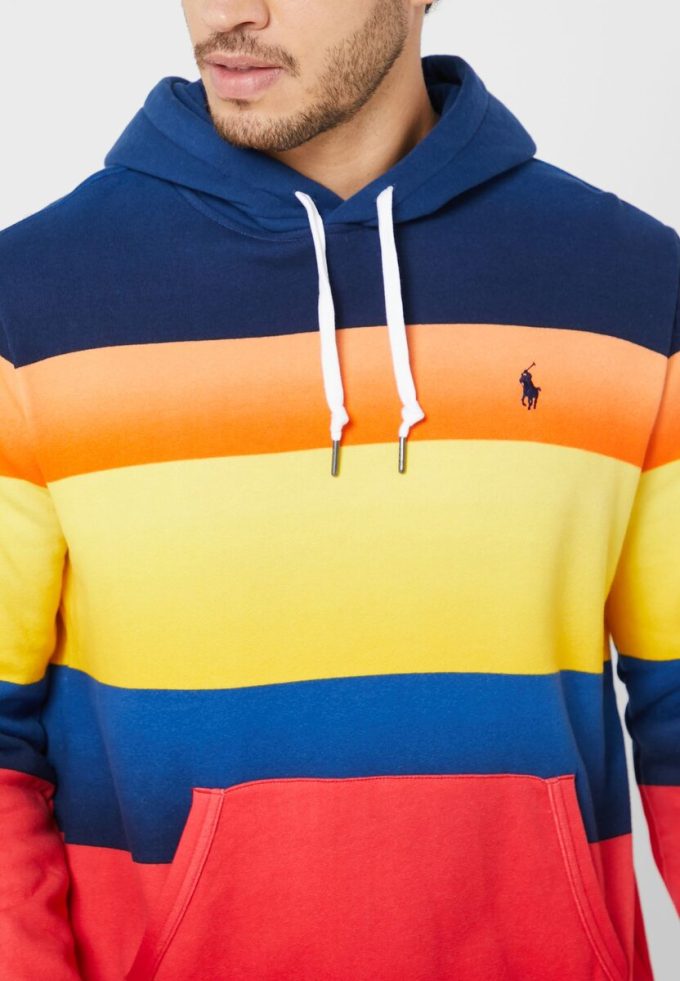 Sudadera con capucha multicolor Ralph Lauren Color Block para hombre Sudadera con capucha multicolor Ralph Lauren Color Block para hombre