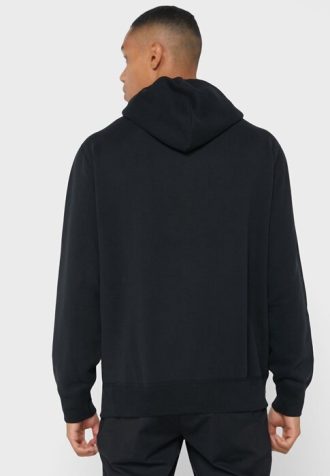 Sudadera con capucha negra con el logotipo de Ralph Lauren para hombre