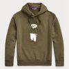 Sudadera con capucha polar Ralph Lauren Polo Bear para hombre en color oliva Sudadera con capucha polar Ralph Lauren Polo Bear para hombre en color oliva