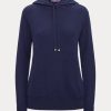 Sudadera con capucha Ralph Lauren de cachemira para mujer en color azul marino Sudadera con capucha Ralph Lauren de cachemira para mujer en color azul marino