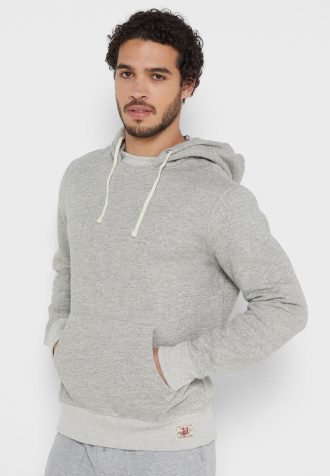 Sudadera con capucha Ralph Lauren Essential para hombre, color gris