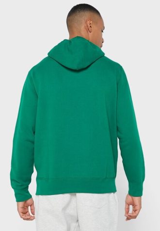 Sudadera con capucha verde con el logotipo de Ralph Lauren para hombre