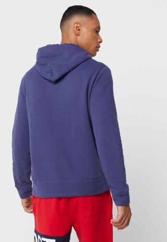Sudadera con capucha y logotipo de Ralph Lauren para hombre en azul marino