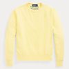 Sudadera con cuello redondo de algodón orgánico Ralph Lauren para mujer en amarillo