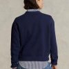 Sudadera con cuello redondo de polar Ralph Lauren para mujer en color azul marino Sudadera con cuello redondo de polar Ralph Lauren para mujer en color azul marino