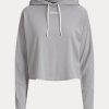 Sudadera corta de algodón Ralph Lauren para mujer en gris Sudadera corta de algodón Ralph Lauren para mujer en gris