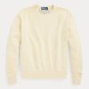 Sudadera de cuello redondo de algodón orgánico Ralph Lauren para mujer en amarillo claro Sudadera de cuello redondo de algodón orgánico Ralph Lauren para mujer en amarillo claro
