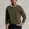 Sudadera de punto doble jaspeada Ralph Lauren para hombre en color oliva Sudadera de punto doble jaspeada Ralph Lauren para hombre en color oliva
