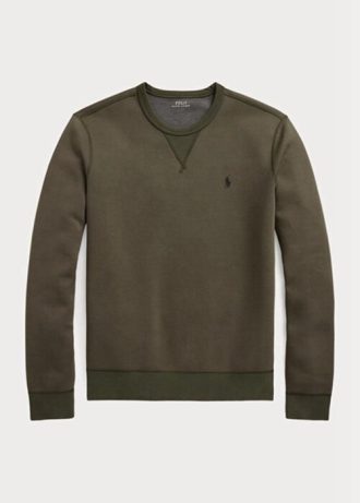 Sudadera de punto doble jaspeada Ralph Lauren para hombre en color oliva
