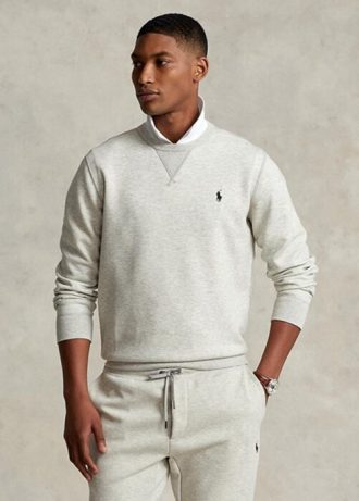 Sudadera de punto doble Ralph Lauren gris para hombre