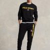 Sudadera deportiva de polar Ralph Lauren Polo negra para hombre