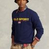 Sudadera deportiva de polar Ralph Lauren Polo para hombre en color azul marino