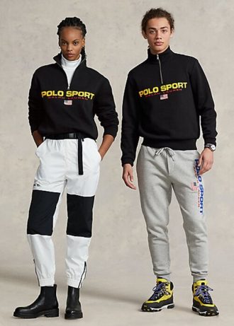 Sudadera deportiva de polar Ralph Lauren Polo para mujer, color negro