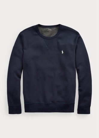 Sudadera Ralph Lauren de punto doble para hombre en azul marino