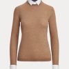 Suéteres de cachemira con cuello Ralph Lauren para mujer en color marrón Suéteres de cachemira con cuello Ralph Lauren para mujer en color marrón