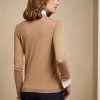Suéteres de cachemira con cuello Ralph Lauren para mujer en color marrón Suéteres de cachemira con cuello Ralph Lauren para mujer en color marrón