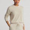 Suéteres de cuello redondo de cachemira Ralph Lauren beige para mujer Suéteres de cuello redondo de cachemira Ralph Lauren beige para mujer