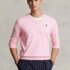Suéteres Ralph Lauren de algodón texturizado de corte entallado para hombre en color rosa Suéteres Ralph Lauren de algodón texturizado de corte entallado para hombre en color rosa