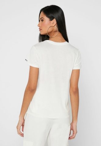 Tops gráficos de cuello redondo Ralph Lauren blancos para mujer