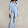 Vaqueros acampanados cortos Sharona de Ralph Lauren para mujer de AZURE
