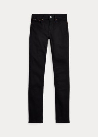 Vaqueros ajustados Ralph Lauren Tompkins negros para mujer